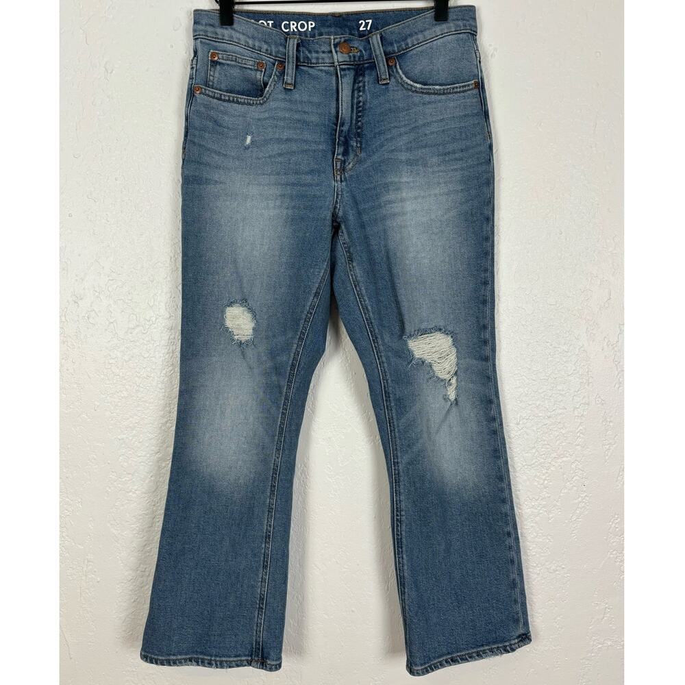 J.Crew Distressed Demi-Boot Crop Jeans Size 27